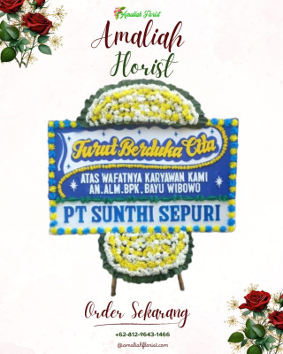 Papan Bunga Duka di Dahana Tabaloho